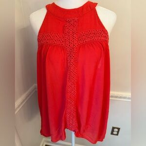 Cure Bright Red Sleeveless Top
